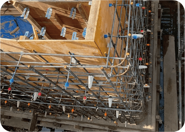 高精度な施工の様子